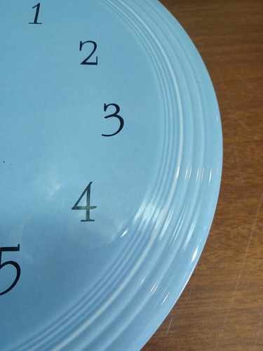 Fiesta periwinkle blue wall clock without clock mechanism RETIRED Color - Picture 5 of 11