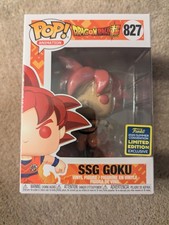 Funko Pop SDCC Dragonball Super SSG Goku #827 2020 Summer Convention Exclusive
