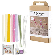 Freestanding Pastel Sprays | Crepe Paper Flower Making Craft Kit for Adults