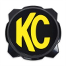 KC HILITE - 5111 - COVER; PRO6 BLACK W/ YEL KC HARD