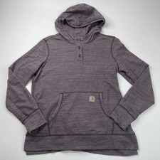 CARHARTT Norwalk Purple Hoodie Sweatshirt Fitted Womens Size L 12/14