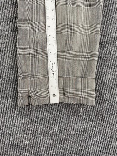 Vintage Chaps Ralph Lauren Suit 44 R Black White Wool Plaid Jacket Pants 34x32 - Picture 20 of 22