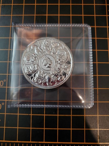 QUEEN'S BEASTS COMPLETER 2 OZ SILBER PROOF 2021 in Hülle