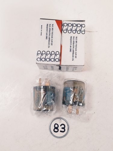 2 NEW K&S 12.8V/10V Elect. 3 Prong Flasher Relay 10-1396 / Max 25A / 60-120HZ - Picture 1 of 2