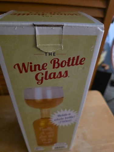 The Wine Bottle Glass, Original box, Holds 750 ml, ~1.5" high, shower gift party - Bild 5 von 7