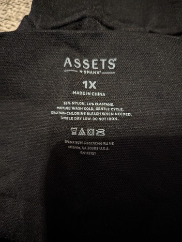 Assets By Spanx Shaping Short Black 1X - Picture 6 of 8