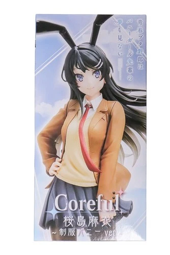 Coreful Mai Sakurajima Bunny Senpai Figure ~ Uniform Ver. New Distressed Box