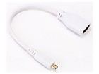 MICRO-HDMI TO HDMI-A (F) CABLE 235 WHITE Accessories: Connection cable...