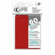 Eclipse PRO Gloss Small Card Sleeves: Apple Red (60)
