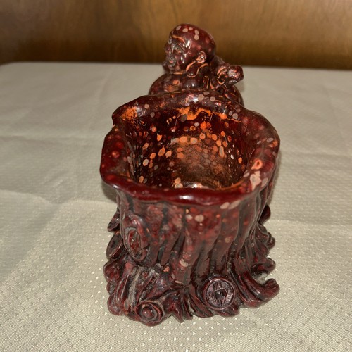 Vintage Chinese Resin Laughing Happy Buddha Figure Statue Planter - Picture 3 of 6