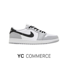 Jordan 1 Retro Low OG Barons CZ0790-110 Grau Weiß Schwarz Unisex Sneaker