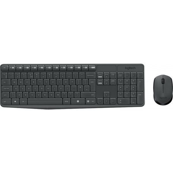 Logitech Wireless Keyboard Mouse MK235 Black 920-007905 3(BID208108)-image
