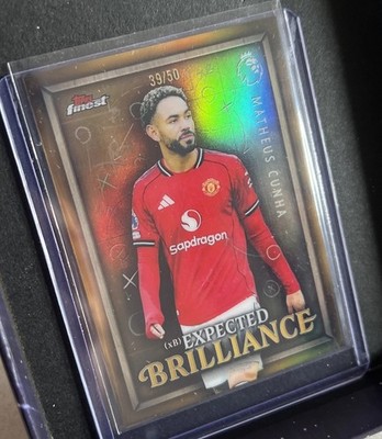 Topps Premier League Finest Matheus Cunha Numbered /50 Expected Brilliance Utd 