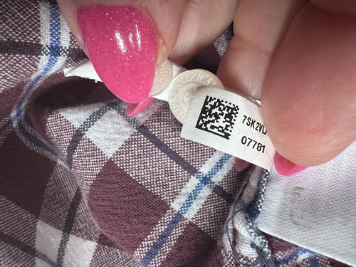 American Eagle Flannel Men’s Shirt Size XS Seriously Soft Burgundy Plaid - Picture 11 of 13