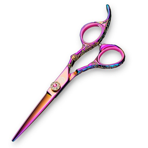 Kohana Professional Pink Hair Cutting Scissors - Sharp Hairdresser Shears Wit...
