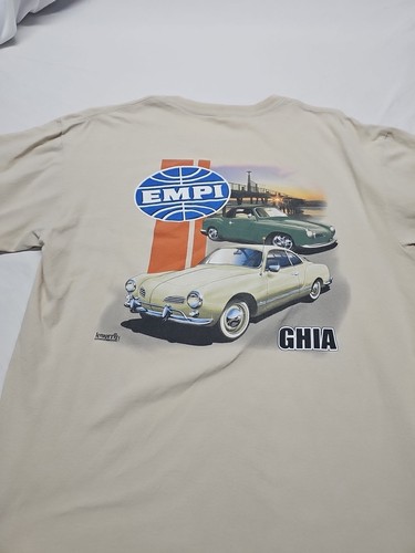 Vintage 1990's T-Shirt EMPI (Volkswagen) Lemoriss GHIA Rare VW Large Tee - Picture 12 of 12
