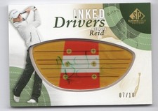 MELISSA REID 2014 UD SP Game Used Inked Drivers Persimmon Dark 07/10