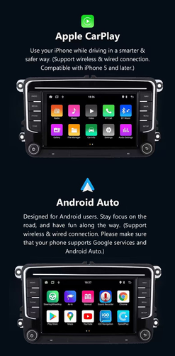 7" Autoradio CarPlay für VW SKODA SEAT GPS Navigator DSP WiFi +BT 4 Core 2+32G - Bild 6 von 21