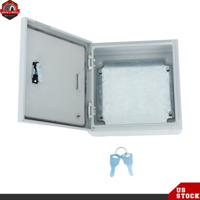 IP56 Waterproof, Outdoor Steel Enclosure, 16 × 12 × 8'' NEMA 4X Electrical Box