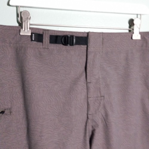 Prana Zion Shorts Gr. 36 Taille, recyceltes Polyester Stretch Reißverschlusstasche Wandern Schwimmen - Bild 2 von 9