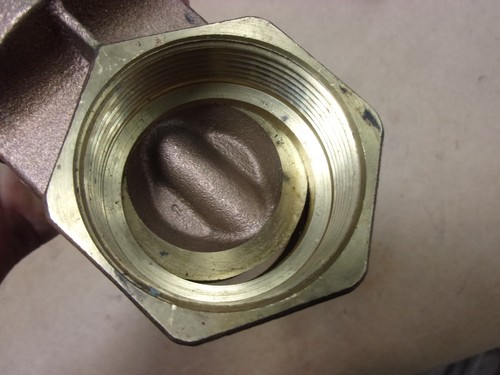 SCI 2" NPT Brass Bronze Manual Gate Valve Water Line Pipe 171 8501N 200 WOG NOS - Picture 9 of 10
