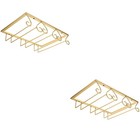  2pcs dekorative Weinbecher Kleiderbügel Eisenweinbecher Lager Rack