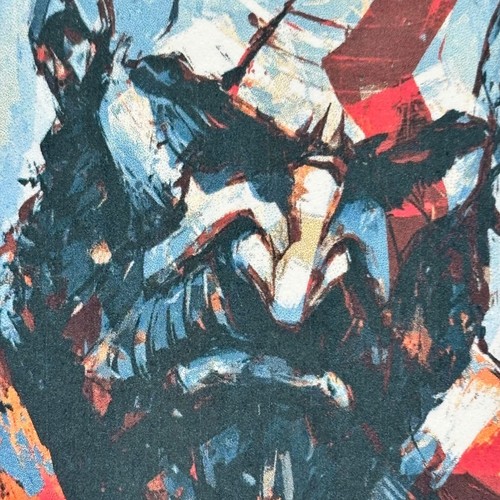 Kratos God of War Digital Art Card 1/1 PaintOholic Signed one of one - Picture 2 of 4