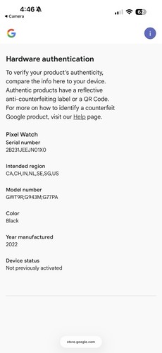 Google Pixel Watch Matte Black Case Obsidian Band Android Bluetooth New - Picture 11 of 11