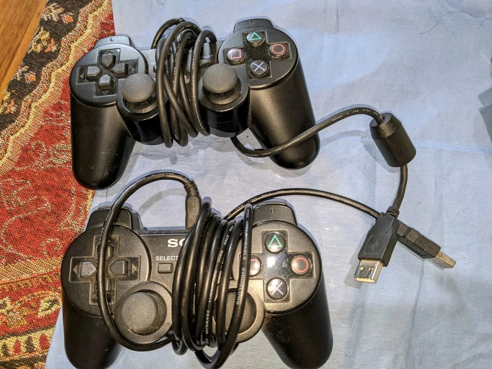 Sony PLAYSTATION 3 PS3 Console CECHH01  + 2x Controllers w/ Cables + Games LOT - image 4 of 4