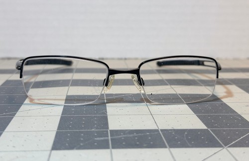 Oakley Frag OX5045-0151 Black Half Rim Eyeglasses 51-19-140 - FRAME ONLY - Picture 3 of 14