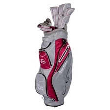 Tour Edge Moda Silk Womens Golf Set-Silver-Ruby-RH� SISRGL11.B