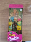 1992 Mattel Troll Barbie Doll with Mini Troll Doll 10257 Vintage damaged box