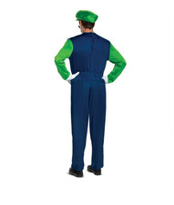 Super Mario Brothers Men's Luigi Deluxe Costume Medium Used