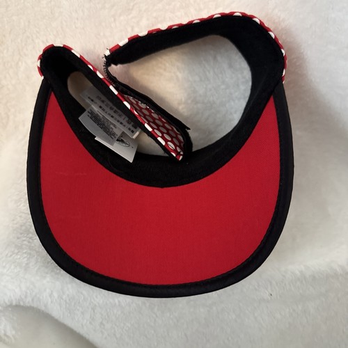 Disney Parks FaBowLous Womens Polka Dot Sequins Minnie Mouse Visor Cap NWT - Picture 5 of 10