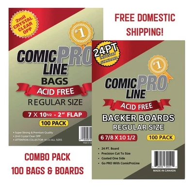 Comic ProLine Taschen & Tafeln je 100 Stück (normale Größe) Top-Qualität - kostenloser Versand! - Bild 1 von 4