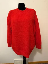 Future Collective Red Fuzzy Sweater 2X