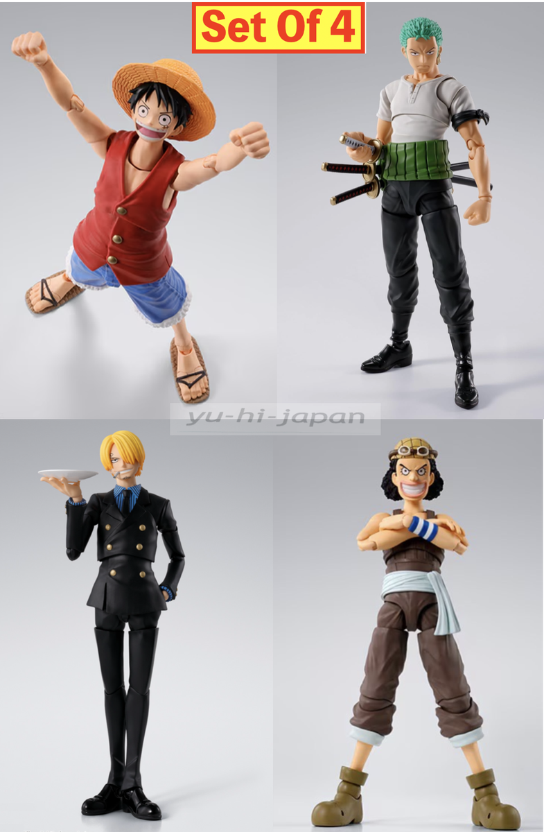 S.H.Figuarts One Piece Romance Dawn Luffy Zoro Usopp Sanji Set of
