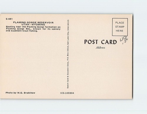 Cartolina Flaming Gorge Reservoir USA - Foto 2 di 2