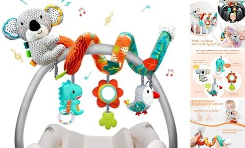 Car Seat Toys Baby Toys 0-3 Months Developmental, Stroller Toys Multicolored
