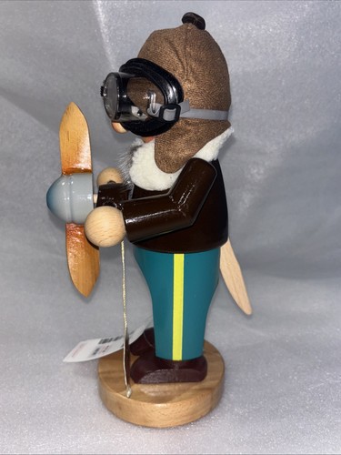 Vintage 1999 Steinbach Nutcracker Aviator Pilot 10” German Volkskunst With Tag - Picture 4 of 10