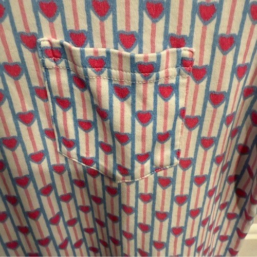 Roller Rabbit Love Stripe T-Shirt Vestito Abito da Notte Pigiama Camicia da Notte XS - Foto 6 di 8