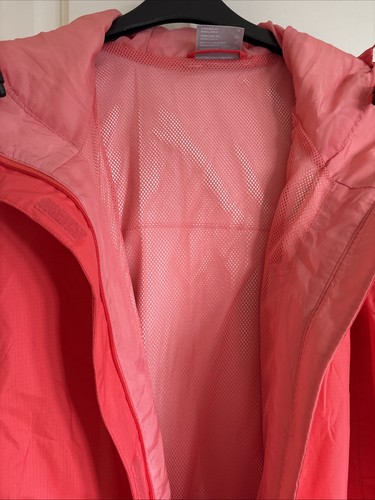 Columbia Waterproof Jacket Womens XL/16 Pink Omni Tech Shell Windbreaker VGC - Picture 12 of 17