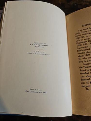 König Tut-Ankh-Amen von Archie Bell 1923 Erstausgabe - Bild 5 von 12