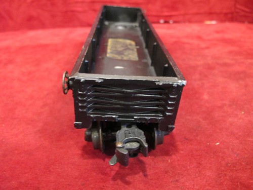 LIONEL POSTWAR O GAUGE 2452 PENNSYLVANIA RAILROAD BLACK GONDOLA - Picture 4 of 11