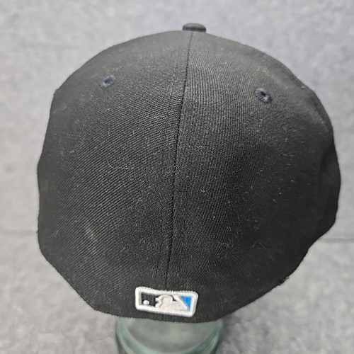 Miami Marlins Black Hat Baseball Cap 59FFTY Fitted 7 7/8 New Era On-Field MLB - Picture 3 of 9