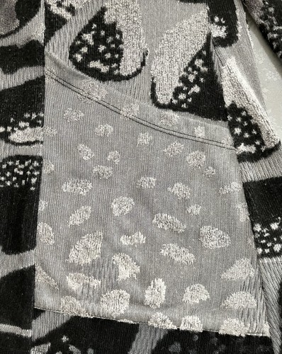 Shana Black Gray Artsy Tunic Top Pockets Langenlook XL - Picture 7 of 8