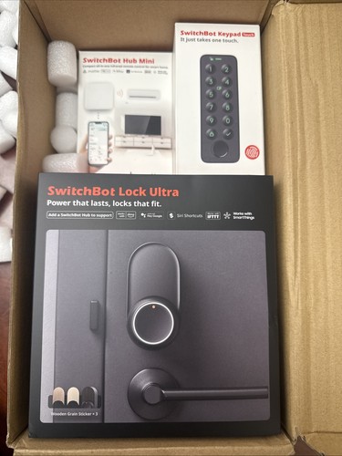 Switchbot Smart Lock Ultra mit Tastatur, Fingerabdruck Türschloss App Fernbedienung - Bild 2 von 3