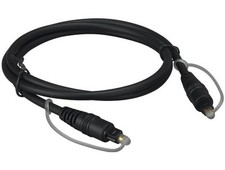 3ft Digital Toslink Optical Cable, Molded Type, Male to Male, Black