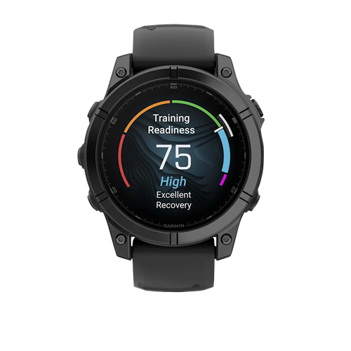 Garmin Fenix E, 47 mm AMOLED, acier gris ardoise avec bracelet noir (010-03025-03) - Photo 7 sur 13