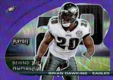 2021 Panini Playoff #BTN-BDA Brian Dawkins Behind the Numbers Purple